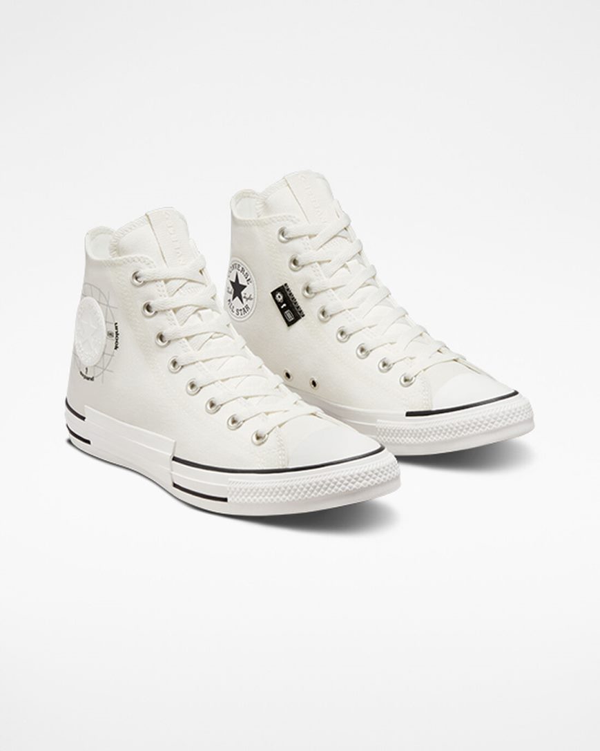 Tenisky Vysoke Converse Chuck Taylor All Star Grid Logo Damske Biele | SK SZQBW5